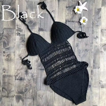Costume Intero Monokini Crochet "Fiji"- Dettaglio Intreccio